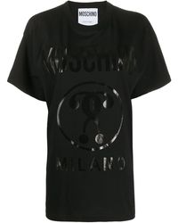 Moschino - Oversized T-Shirt With Printed Logo - Lyst