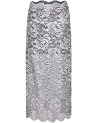 Rabanne - Gonna Midi A Fiori - Lyst