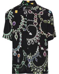 John Richmond - Shirt With Jewelery Print - Lyst