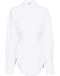 Mugler - Shirt With Lace Detail - Lyst