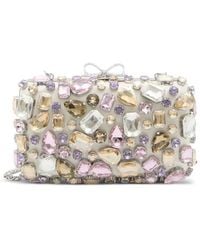 Self-Portrait - Clutch Con Cristalli-Donna - Lyst