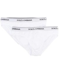 Dolce & Gabbana - Briefs With Logo - Lyst