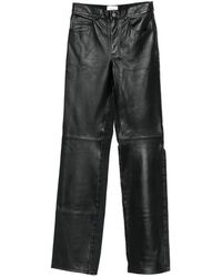 Haikure - Leather-Panelled Trousers - Lyst