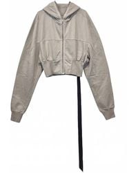 Rick Owens - Gimp Collage Cropped Hooded Sweatshirt - Lyst