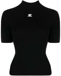 Courreges - Reedition Knitted Tshirt - Lyst
