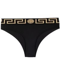 Versace - Greca Border Bikini Briefs - Lyst