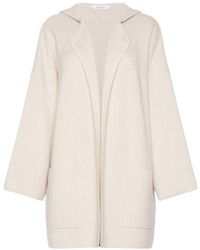 Max Mara - Wool And Cashmere Hooded Cardigan - Lyst