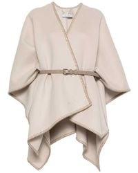 Max Mara - Colomba Belted Poncho - Lyst