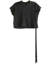 Rick Owens - Ribbed Neckline T-Shirt - Lyst