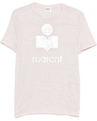 Isabel Marant - Zewel Linen Logo T-Shirt - Lyst