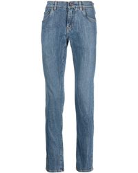 Dolce & Gabbana - Slim Fit Jeans With Logo Patch - Lyst