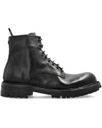 Dolce & Gabbana - Leather Lace-Up Boots - Lyst