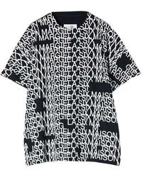 MM6 by Maison Margiela - Layered-Sleeve T-Shirt With Logo Print - Lyst