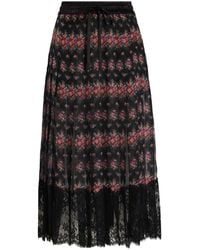 Dolce & Gabbana - Floral Lace Midi Skirt - Lyst