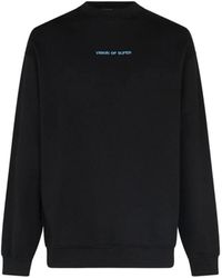 Vision Of Super - Crewneck Sweatshirt With Silk-Screen Printed But - Lyst