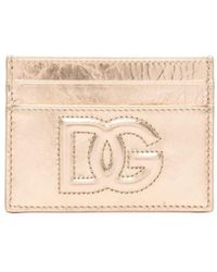 Dolce & Gabbana - Logo Leather Credit Card Case - Lyst