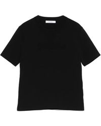 Max Mara - Adelio Crepe T-Shirt With Logo - Lyst