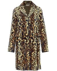Marni - Animal-Print Wool Chenille Coat - Lyst