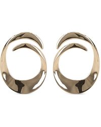 Self-Portrait - Tone Brass Earrings - Lyst