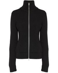 Maison Margiela - Ribbed Knit Sweater With High Collar - Lyst
