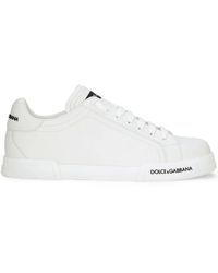 Dolce & Gabbana - Portofino Logo-detail Sneakers - Lyst