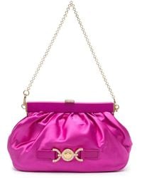 Versace - Clutch Bag With Medusa Plaque - Lyst