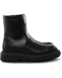 Givenchy - Leather Cargo Biker Boots - Lyst