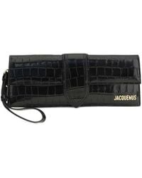Jacquemus - Le Bambino Clutch With Crocodile Effect - Lyst