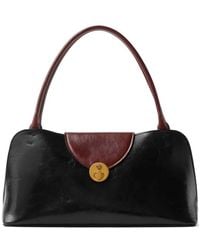 Versace - Medium Shoulder Calf Leather Bag - Lyst