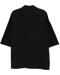 Rick Owens - Shirt With Flap Pocket And Camp Collar - Lyst