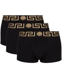 Versace - Logo-waistband Set Of Three Boxer Shorts - Lyst