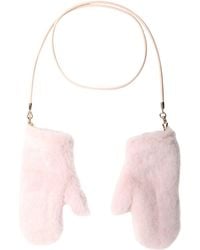 Max Mara - Camel And Silk Ombrato Mittens - Lyst