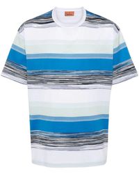 Missoni - Cotton T-Shirt With Blaze Pattern - Lyst