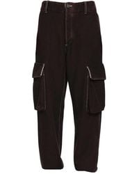 Uma Wang - Paxton Cargo Trousers With Contrast Stitching - Lyst
