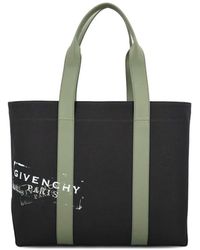 Givenchy - Cotton Tote Bag With Logo - Lyst
