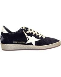 Golden Goose - Ballstar Suede Upper Toe And Spur Leather Star And Heel - Lyst
