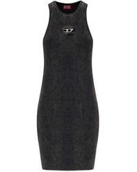 DIESEL - Cotton Mini Dress - Lyst