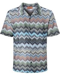Missoni - Short-Sleeved Zigzag Shirt - Lyst