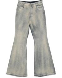 Rick Owens - Jeans Svasati Bolan Con Effetto Schiarito-Uomo - Lyst