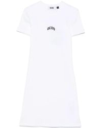 Gcds - Short Dress With Embroidery - Lyst