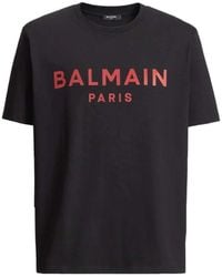 Balmain - Paris Print T-Shirt - Lyst