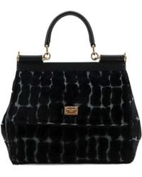 Dolce & Gabbana - Dolce & Gabbana Leopard-Print Sicily Shoulder Bag - Lyst