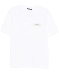 Jacquemus - T-Shirt With Gros Grain Logo - Lyst