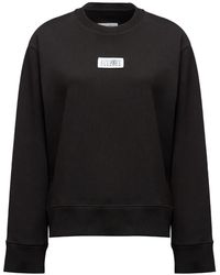 MM6 by Maison Margiela - Sweatshirt With Numbers Appliqué - Lyst