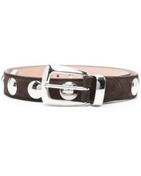 KHAITE - "Benny" Belt With Studs Buckle 30Mm - Lyst