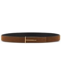 Tom Ford - Reversible Belt With Logo - Lyst