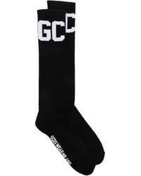 Gcds - Ribbed Socks With Jacquard Logo - Lyst