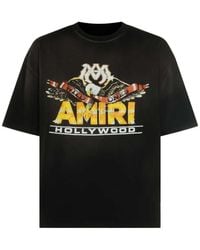 Amiri - Oversized Massachusetts Eagle T-Shirt - Lyst