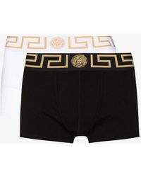 Versace - Medusa Cotton Boxer Shorts - Lyst