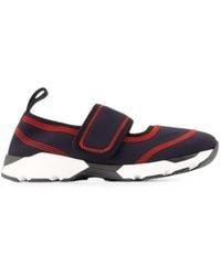 Marni - Sneakers With Hook-And-Loop Strap And Contrast Stitching - Lyst